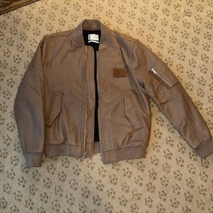 Tan 7 For All Mankind Bomber Jacket